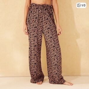 Target Leopard Print Wide-Leg Pants